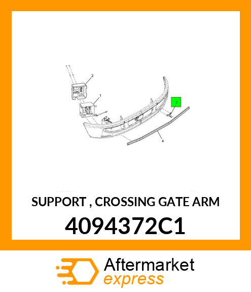 SUPPORT , CROSSING GATE ARM 4094372C1