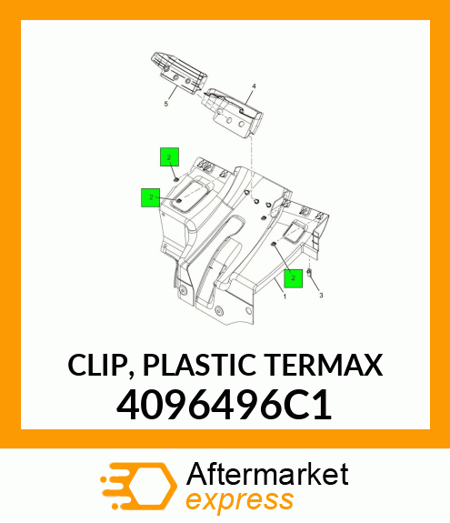 CLIP, PLASTIC TERMAX 4096496C1