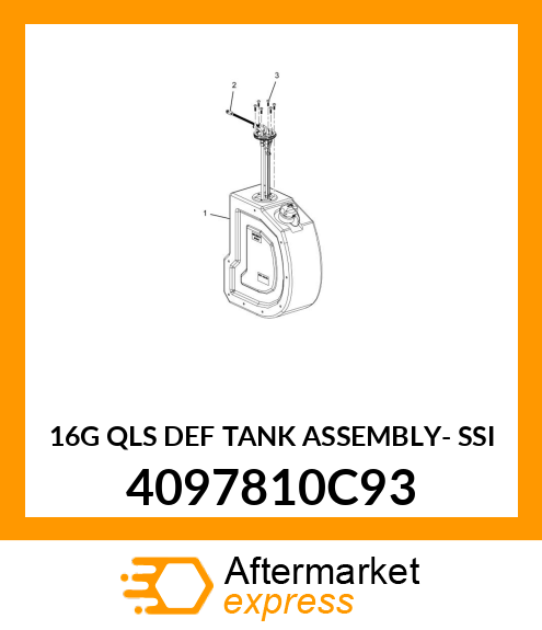 16G QLS DEF TANK ASSEMBLY- SSI 4097810C93