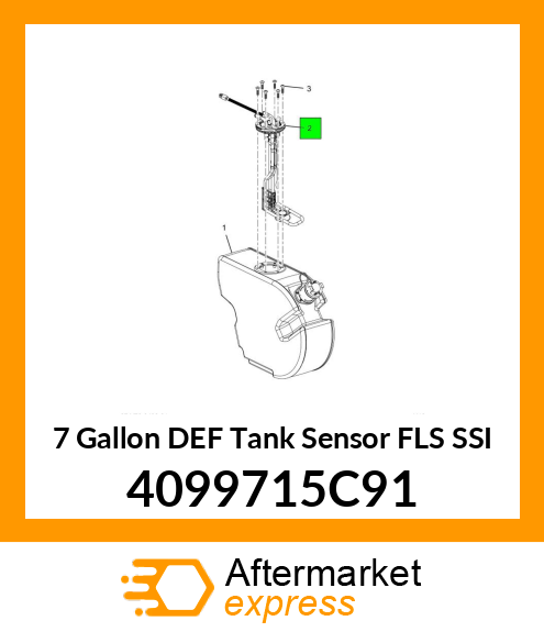 7 Gallon DEF Tank Sensor FLS SSI 4099715C91