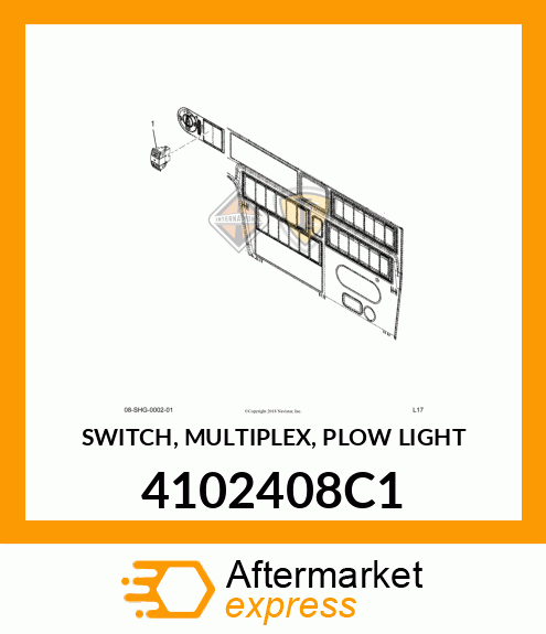 SWITCH, MULTIPLEX, PLOW LIGHT 4102408C1