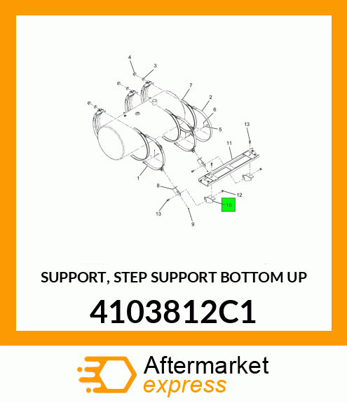 SUPPORT, STEP SUPPORT BOTTOM UP 4103812C1