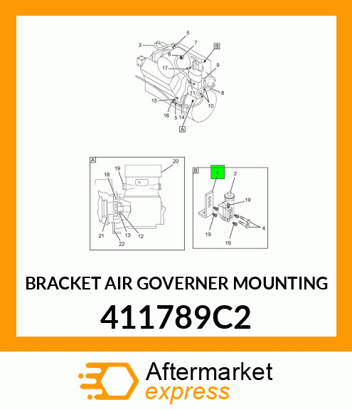 BRACKET AIR GOVERNER MOUNTING 411789C2