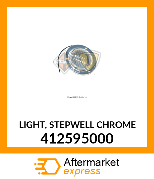 LIGHT, STEPWELL CHROME 412595000