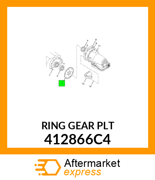 PLATE ASSEMBLY DRIVE 412866C4