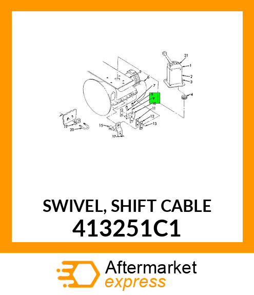 SWIVEL, SHIFT CABLE 413251C1