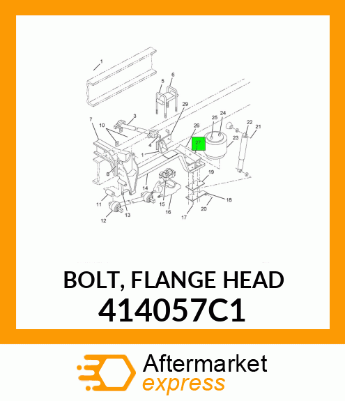 BOLT, FLANGE HEAD 414057C1