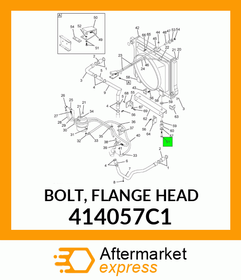 BOLT, FLANGE HEAD 414057C1