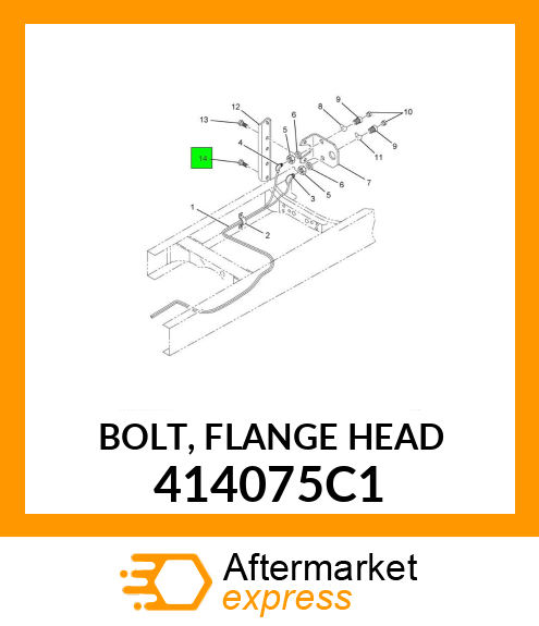 BOLT, FLANGE HEAD 414075C1