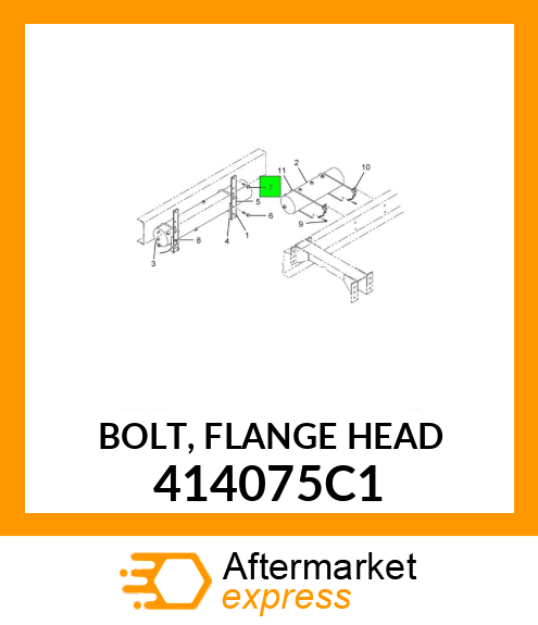 BOLT, FLANGE HEAD 414075C1