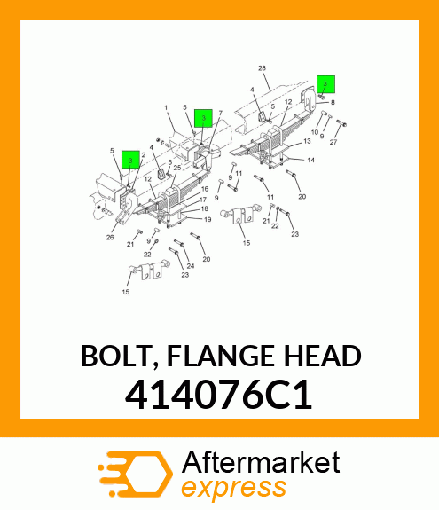 BOLT, FLANGE HEAD 414076C1