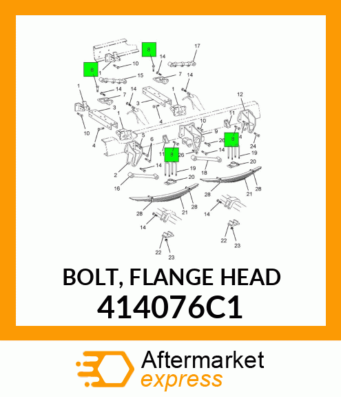 BOLT, FLANGE HEAD 414076C1