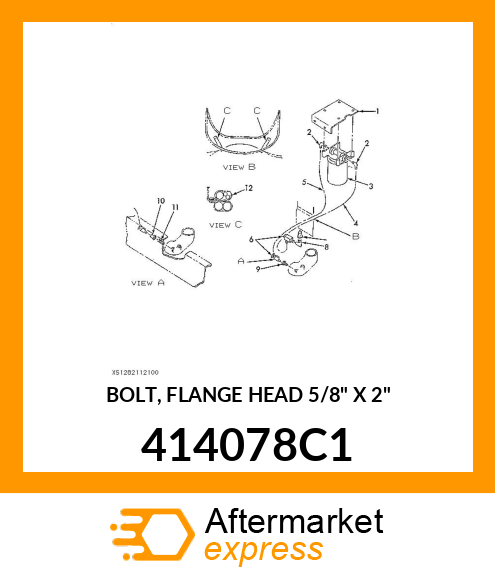 BOLT, FLANGE HEAD 5/8" X 2" 414078C1