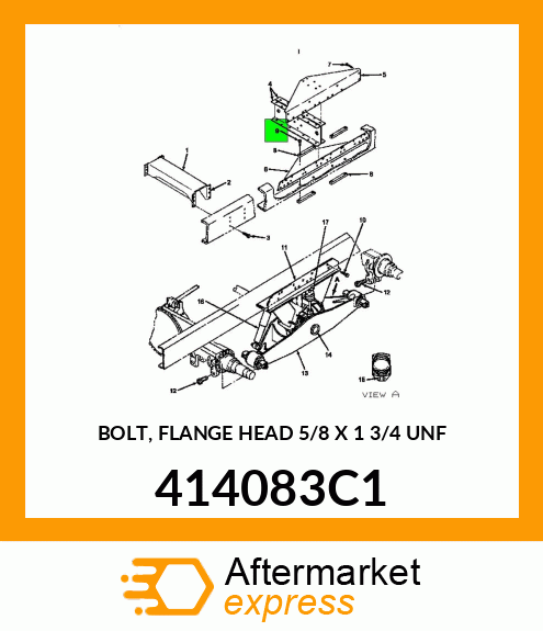 BOLT, FLANGE HEAD 5/8" X 1 3/4" UNF 414083C1