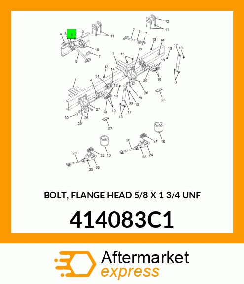 BOLT, FLANGE HEAD 5/8" X 1 3/4" UNF 414083C1