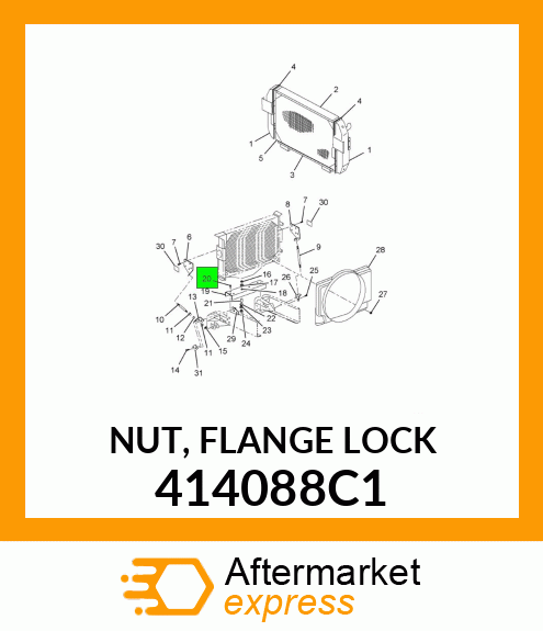 NUT, FLANGE LOCK 414088C1