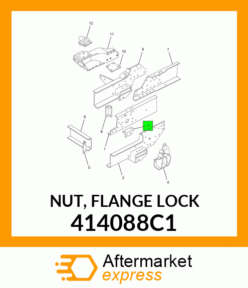 NUT, FLANGE LOCK 414088C1