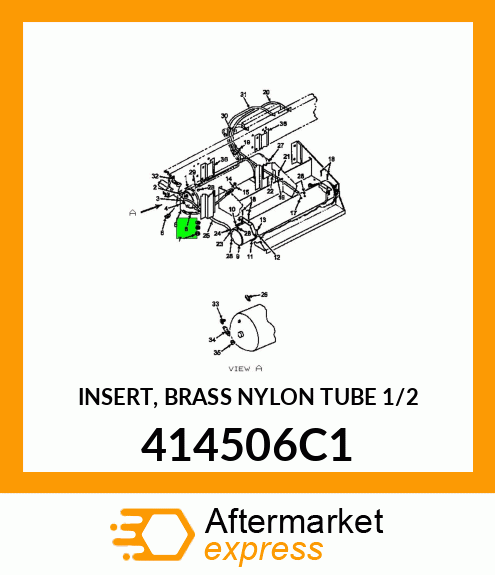 INSERT, BRASS NYLON TUBE 1/2" 414506C1