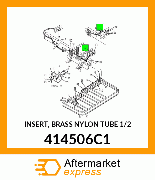 INSERT, BRASS NYLON TUBE 1/2" 414506C1