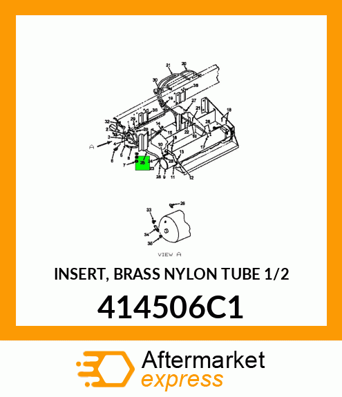 INSERT, BRASS NYLON TUBE 1/2" 414506C1