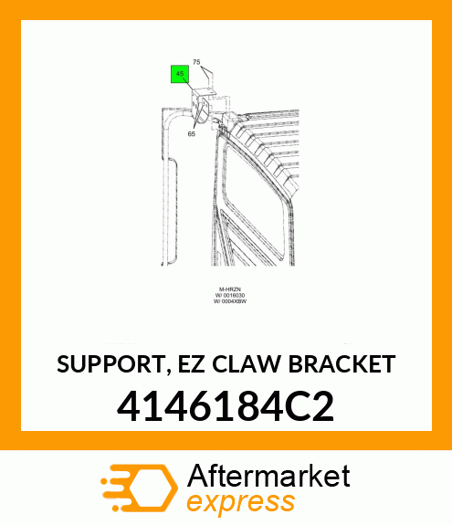 SUPPORT, EZ CLAW BRACKET 4146184C2