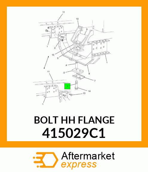 BOLT HH FLANGE 415029C1