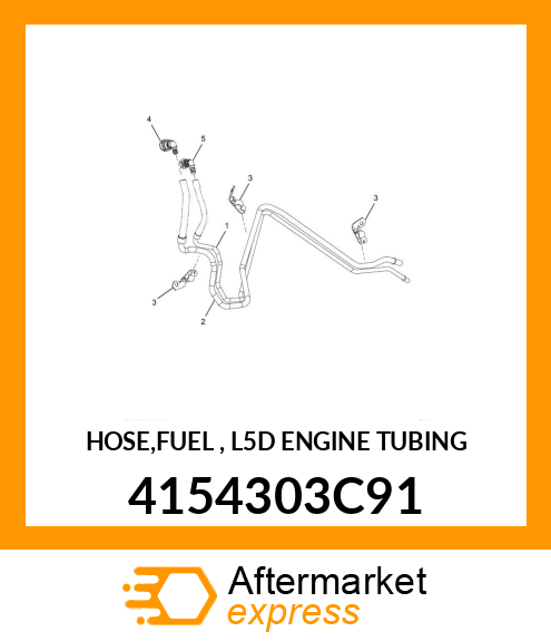 HOSE,FUEL , L5D ENGINE TUBING 4154303C91