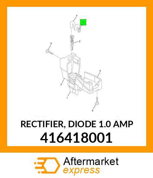 RECTIFIER, DIODE 1.0 AMP 416418001