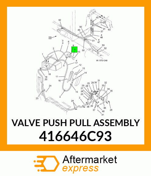 VALVE PUSH PULL ASSEMBLY 416646C93