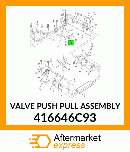 VALVE PUSH PULL ASSEMBLY 416646C93