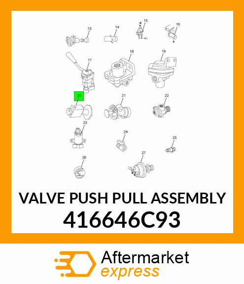 VALVE PUSH PULL ASSEMBLY 416646C93