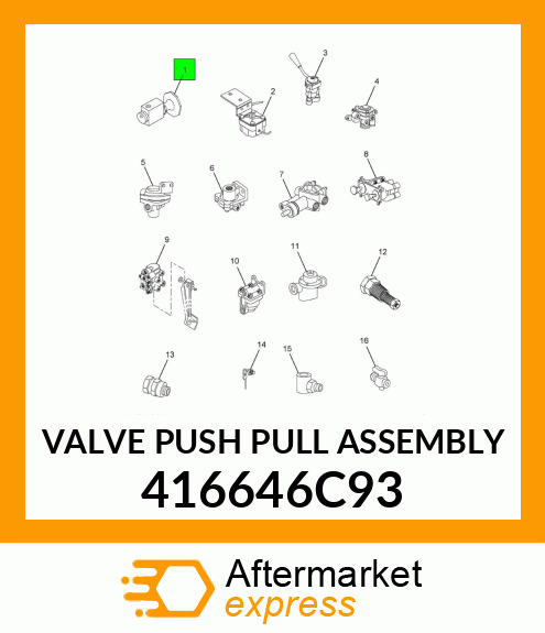 VALVE PUSH PULL ASSEMBLY 416646C93