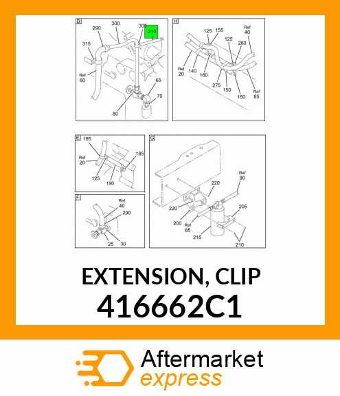 EXTENSION, CLIP 416662C1