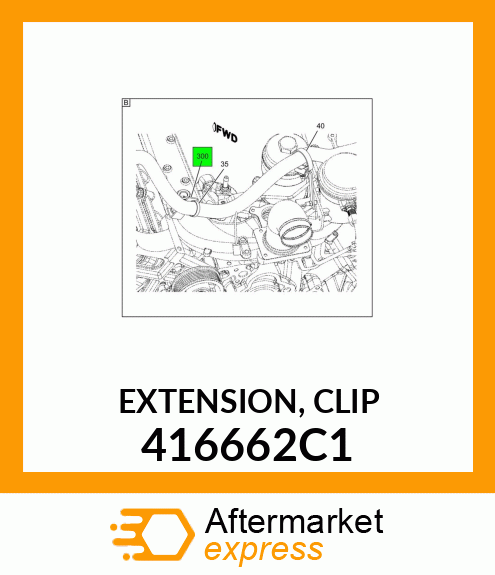 EXTENSION, CLIP 416662C1