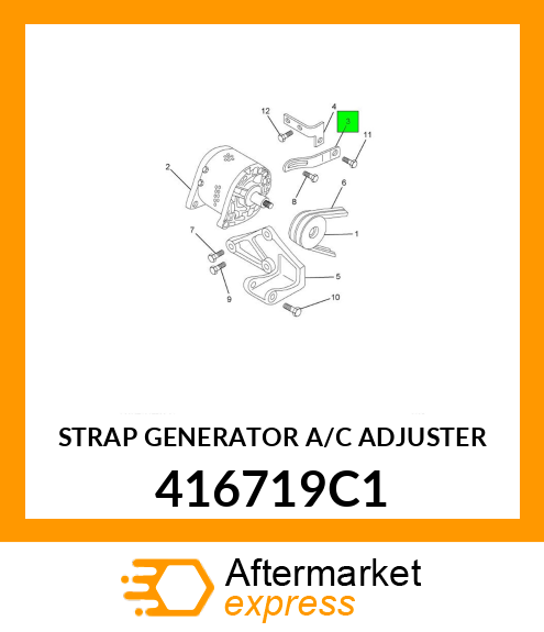 STRAP GENERATOR A/C ADJUSTER 416719C1