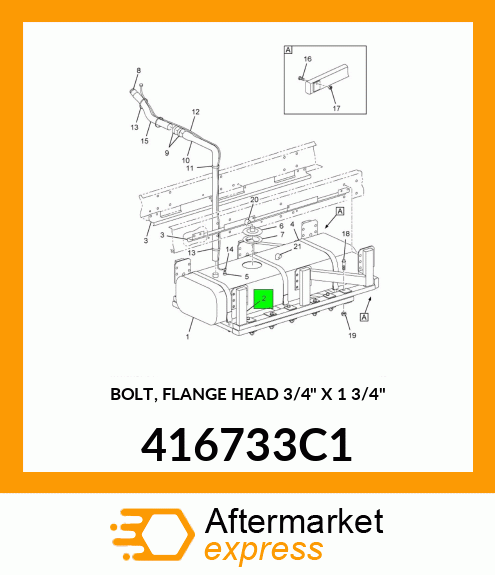 BOLT, FLANGE HEAD 3/4" X 1 3/4" 416733C1