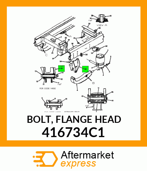 BOLT, FLANGE HEAD 416734C1