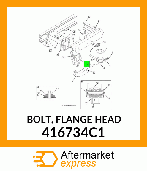 BOLT, FLANGE HEAD 416734C1