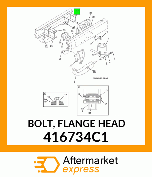 BOLT, FLANGE HEAD 416734C1