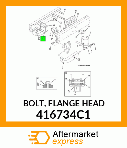 BOLT, FLANGE HEAD 416734C1