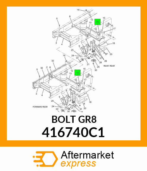 BOLT, FLANGE HEAD 416740C1