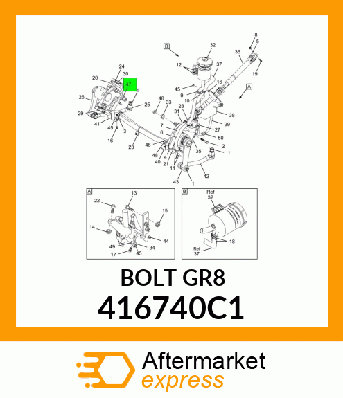 BOLT, FLANGE HEAD 416740C1