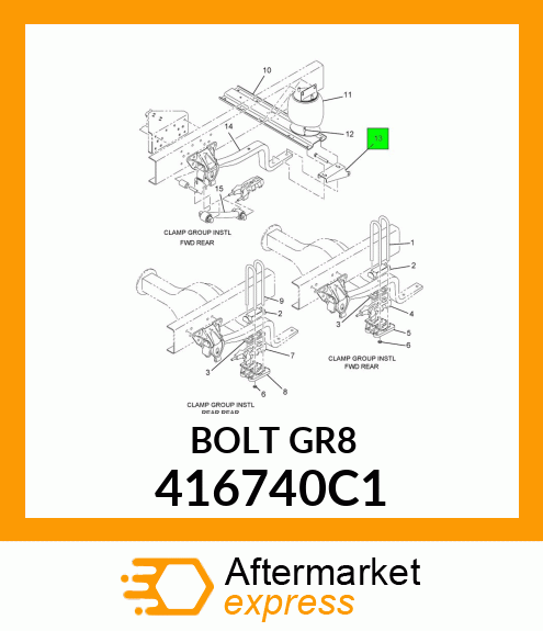 BOLT, FLANGE HEAD 416740C1