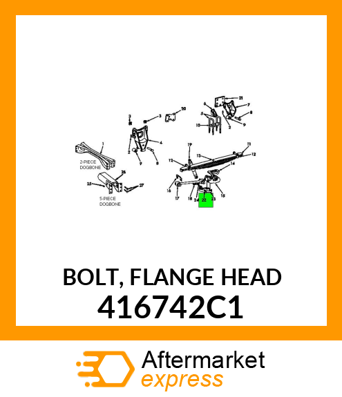 BOLT, FLANGE HEAD 416742C1