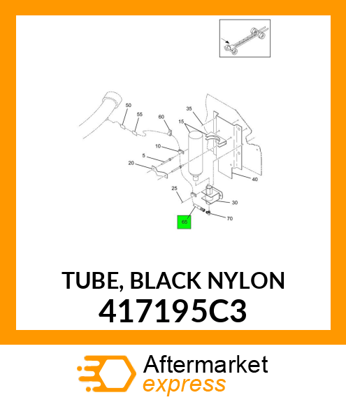 TUBE, BLACK NYLON 417195C3