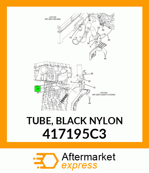 TUBE, BLACK NYLON 417195C3