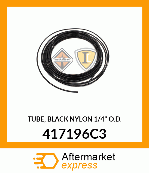 TUBE, BLACK NYLON 1/4" O.D. 417196C3