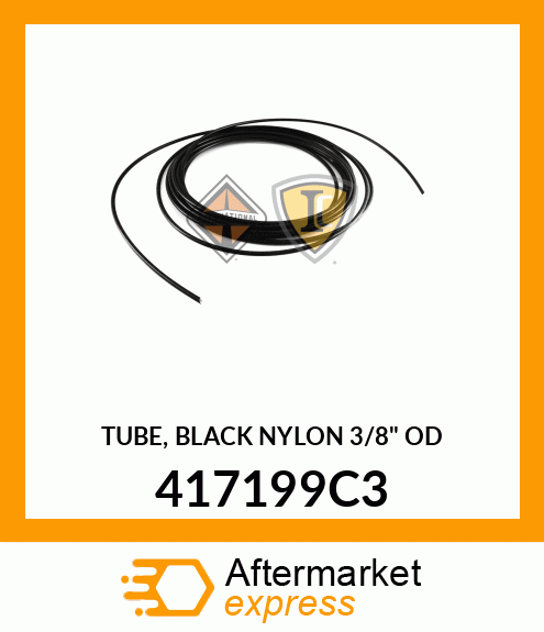 TUBE, BLACK NYLON 3/8" OD 417199C3