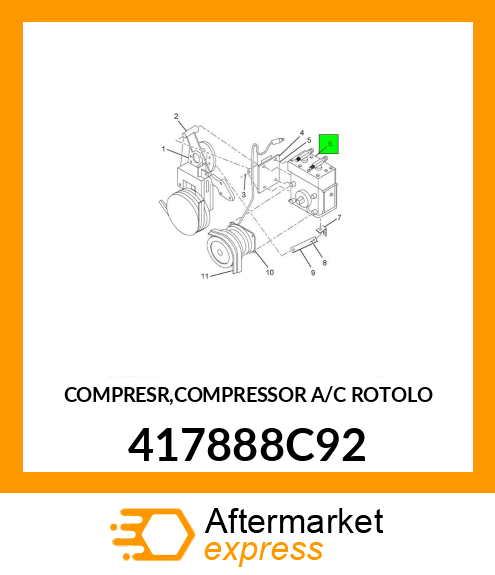 COMPRESR,COMPRESSOR A/C ROTOLO 417888C92