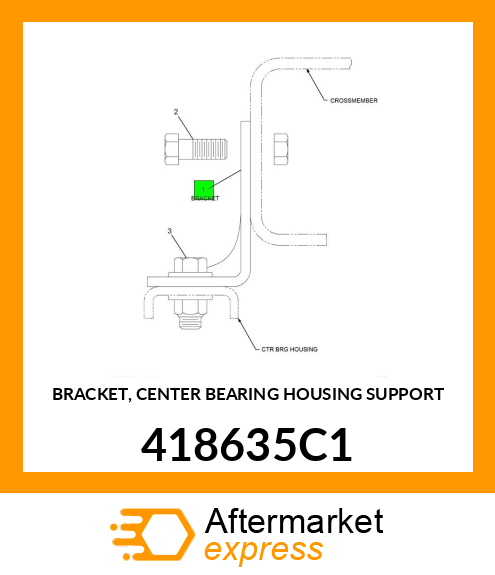 BRACKET, CENTER BEARING HOUSING SUPPORT 418635C1